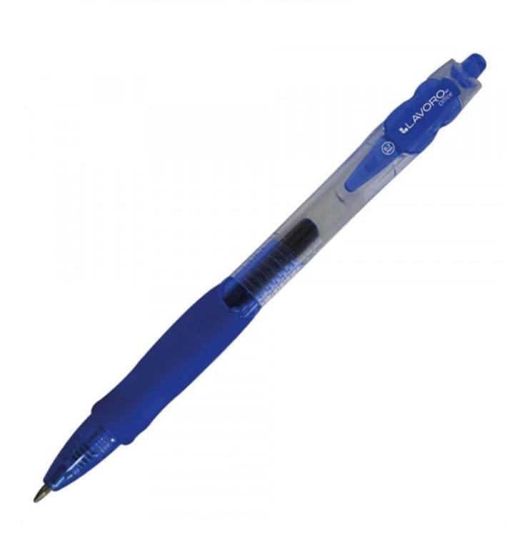 lapiz gel retractil azul