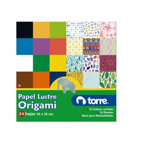 block papel lustre origami 16x16