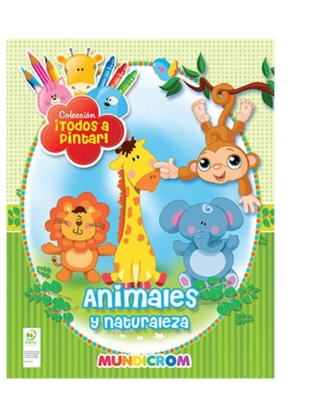 animales y naturaleza (libro para colorear)