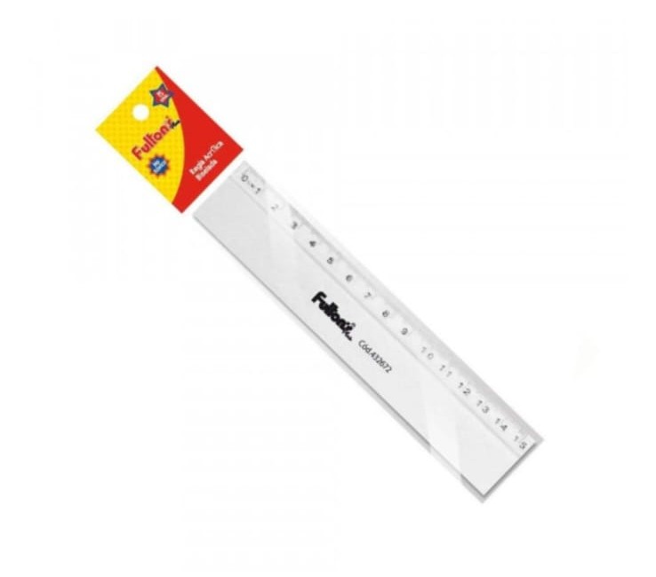regla acrilica 15 cm