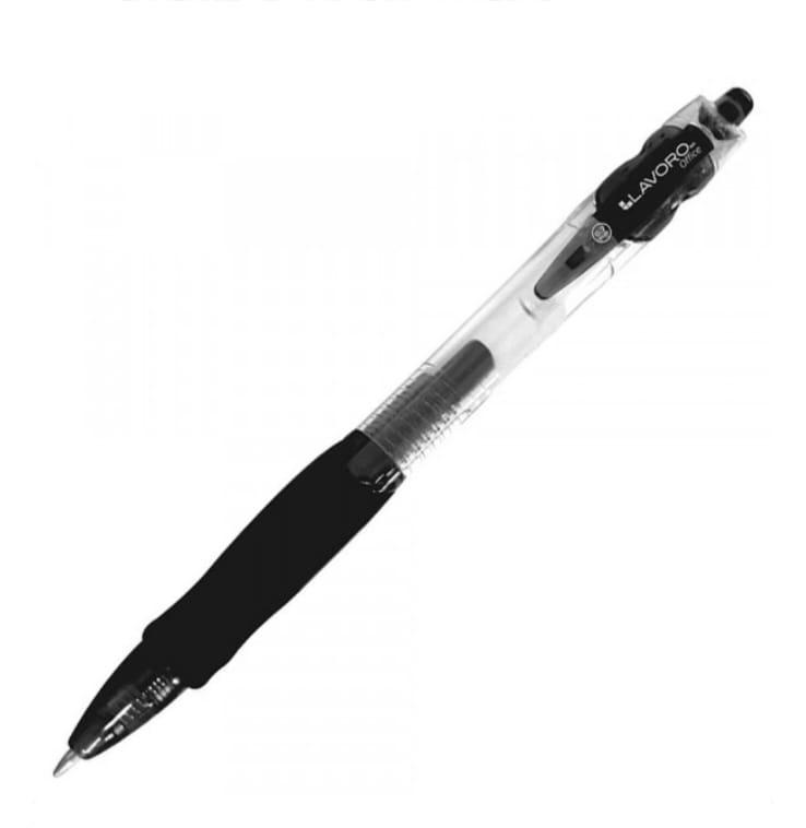 lapiz gel retractil negro