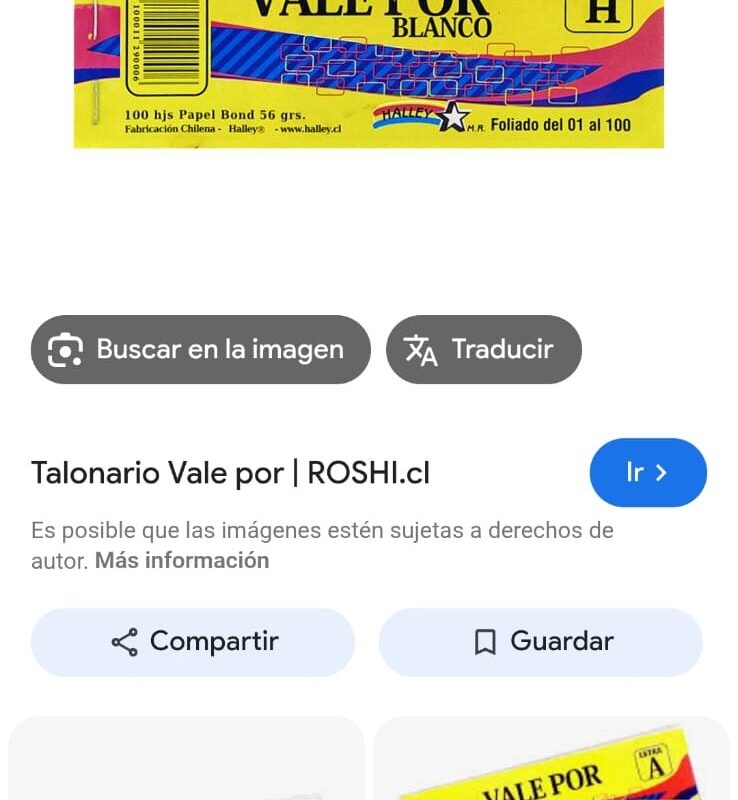 vale por blanco